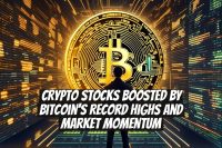 Crypto Stocks Boosted by Bitcoin’s Record Highs and Market Momentum