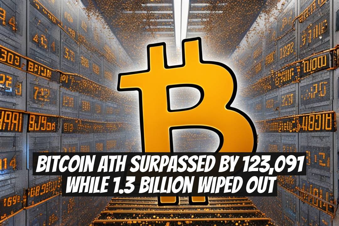 Bitcoin ATH Surpassed by 123,091 While 1.3 Billion Wiped Out