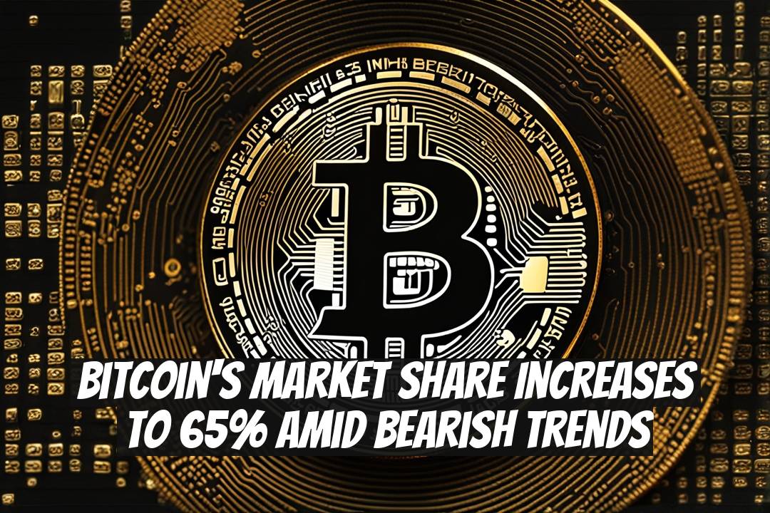 Bitcoin's Market Share Increases to 65% Amid Bearish Trends