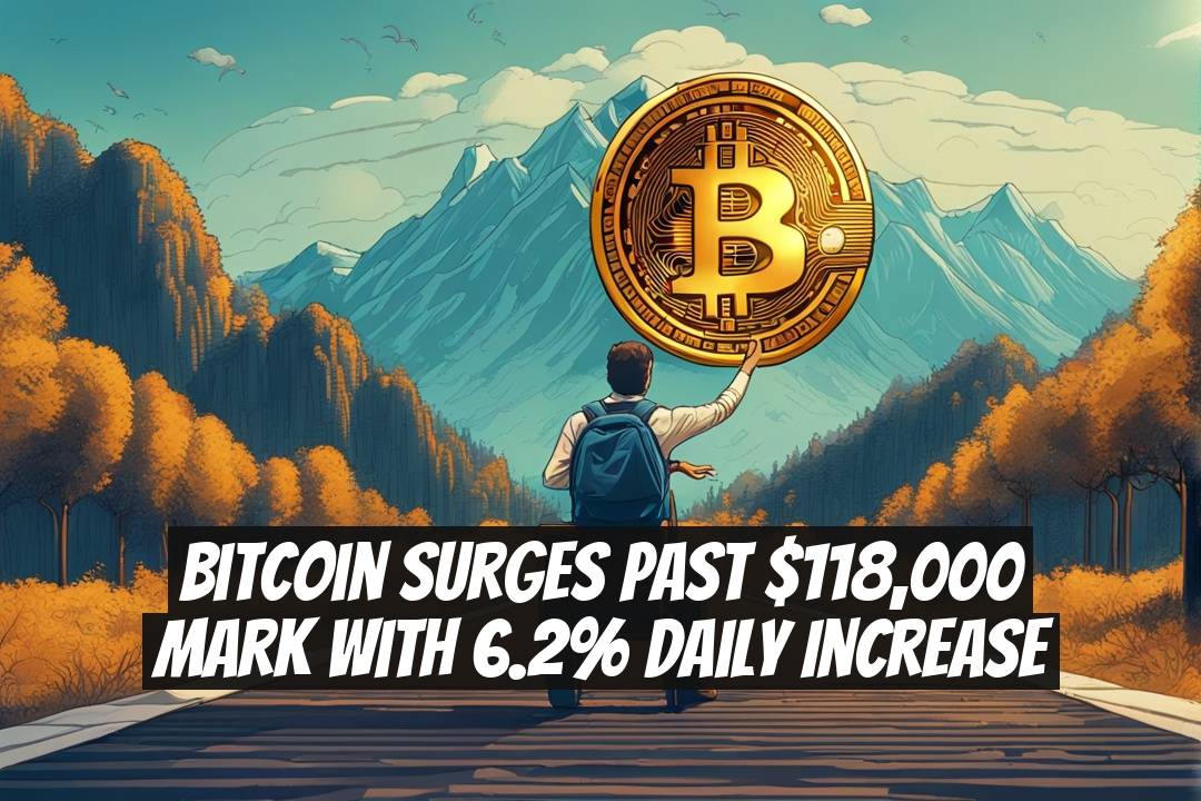 Bitcoin Surges Past $118,000 Mark with 6.2% Daily Increase