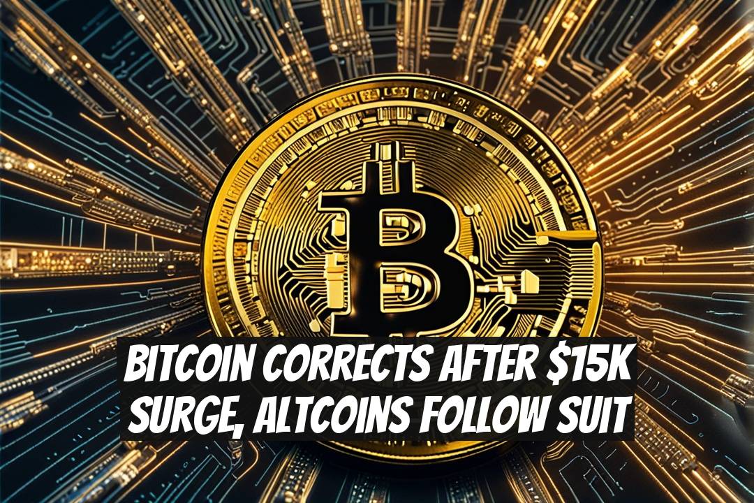 Bitcoin Corrects After $15K Surge, Altcoins Follow Suit