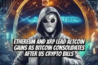 Ethereum and XRP Lead Altcoin Gains as Bitcoin Consolidates After US Crypto Bills
