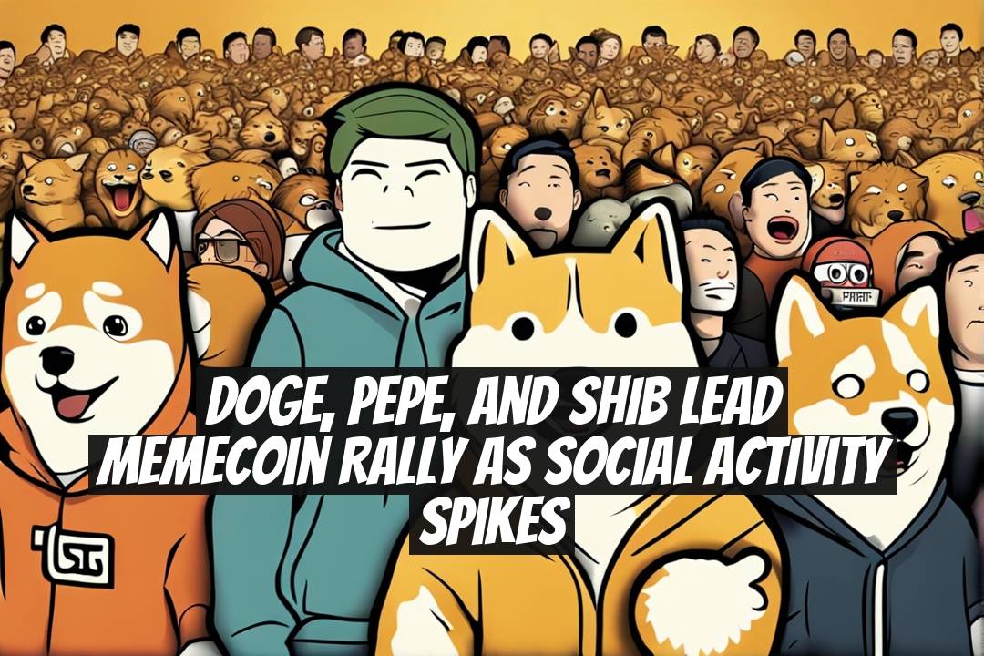 DOGE, PEPE, and SHIB lead memecoin rally as social activity spikes