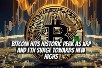 Bitcoin Hits Historic Peak as XRP and ETH Surge Towards New Highs