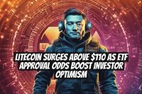 Litecoin surges above $110 as ETF approval odds boost investor optimism