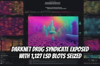 Darknet Drug Syndicate Exposed with 1,127 LSD Blots Seized
