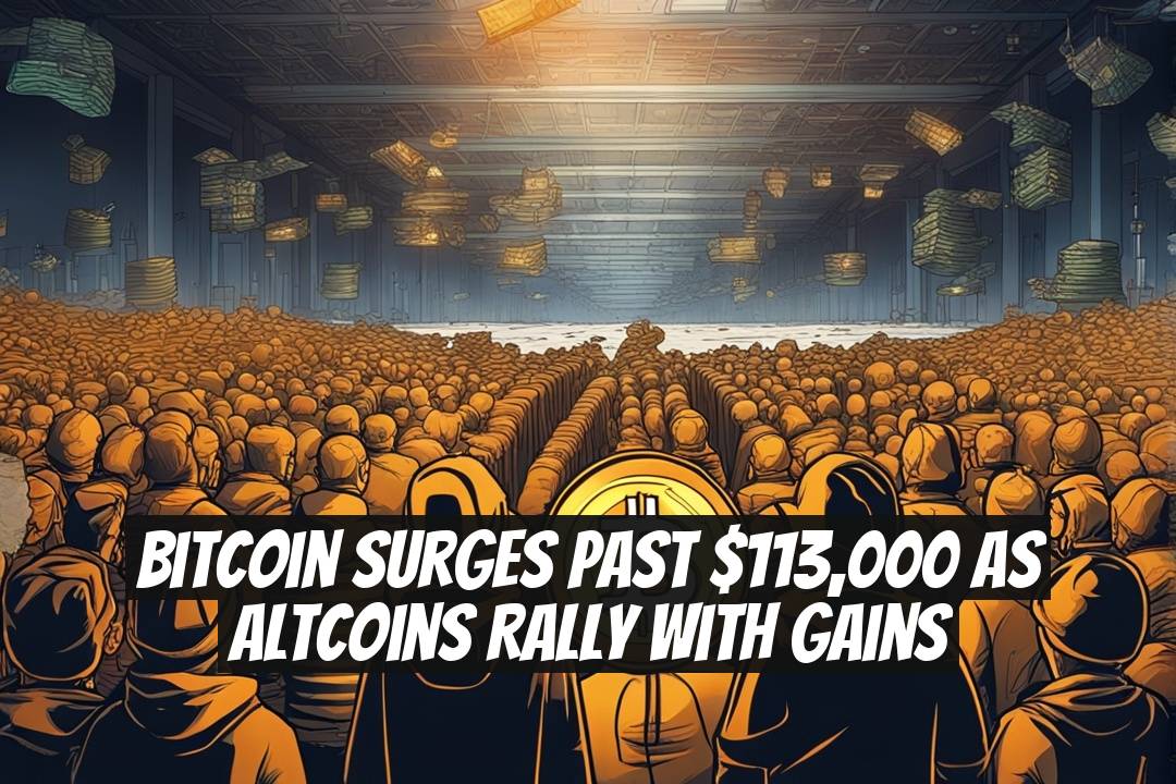 Bitcoin Surges Past $113,000 as Altcoins Rally with Gains