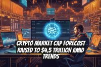 Crypto Market Cap Forecast Raised to $4.5 Trillion Amid Trends
