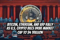 Bitcoin, Ethereum, and XRP Rally as U.S. Crypto Bills Drive Market Cap to $4 Trillion