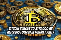 Bitcoin Surges to $112,000 as Altcoins Follow In Market Rally
