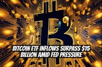 Bitcoin ETF Inflows Surpass $15 Billion Amid Fed Pressure