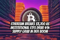 Ethereum Breaks $3,700 as Institutional ETFs Drive 4% Supply Grab in DeFi Boom