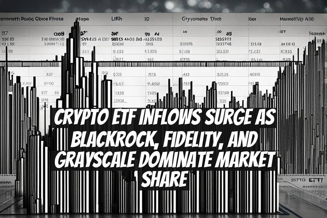Crypto ETF Inflows Surge as BlackRock, Fidelity, and Grayscale Dominate Market Share