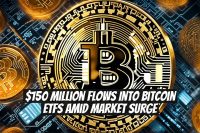 $150 Million Flows into Bitcoin ETFs Amid Market Surge