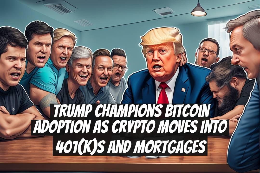Trump Champions Bitcoin Adoption as Crypto Moves Into 401(k)s and Mortgages