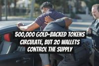500,000 Gold-Backed Tokens Circulate, but 20 Wallets Control the Supply