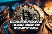 Bitcoin Under Pressure as Exchange Inflows and Liquidations Mount