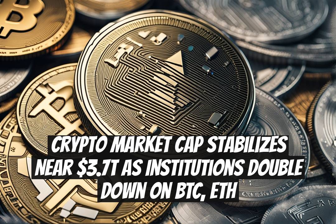 Crypto market cap stabilizes near $3.7T as institutions double down on BTC, ETH