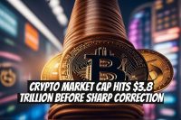 Crypto Market Cap Hits $3.8 Trillion Before Sharp Correction