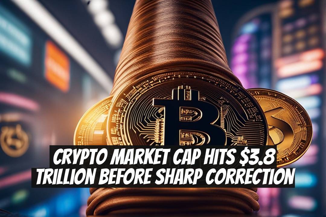 Crypto Market Cap Hits $3.8 Trillion Before Sharp Correction