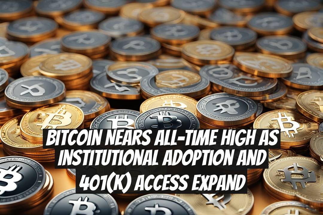 Bitcoin Nears All-Time High as Institutional Adoption and 401(k) Access Expand