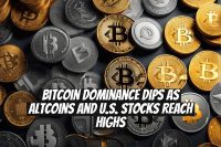 Bitcoin Dominance Dips as Altcoins and U.S. Stocks Reach Highs