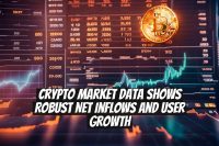 Crypto Market Data Shows Robust Net Inflows and User Growth