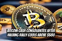 Bitcoin Cash Consolidates After Halving Rally Cools Above $580