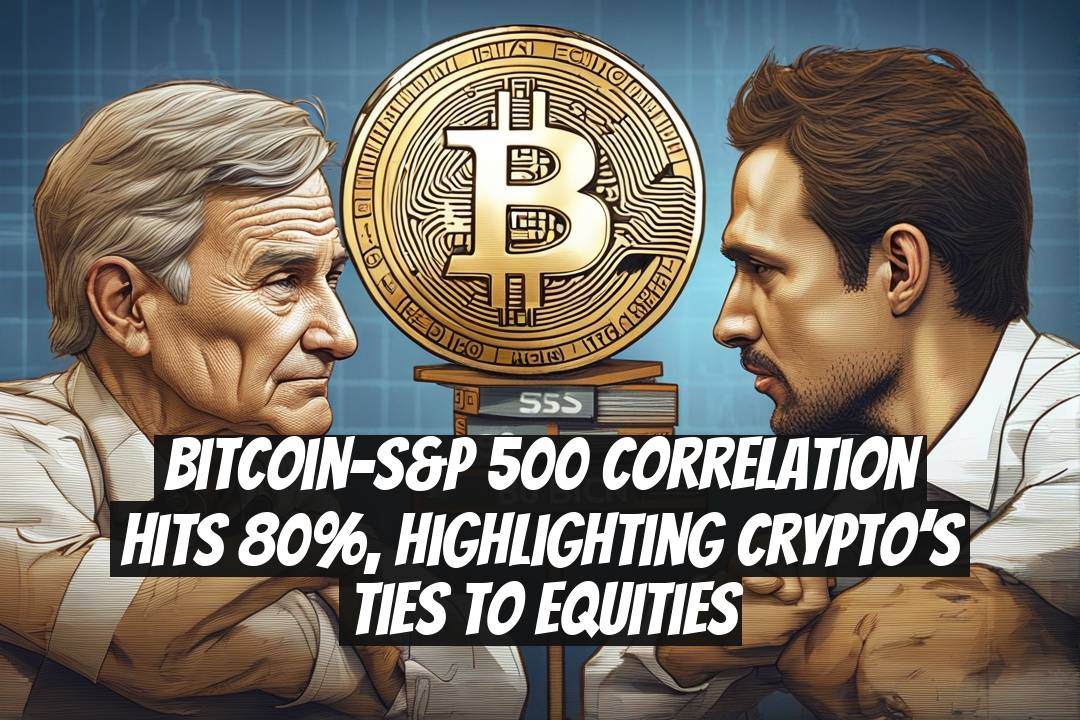 Bitcoin-S&P 500 Correlation Hits 80%, Highlighting Crypto’s Ties to Equities