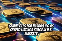Gemini Files for Nasdaq IPO as Crypto Listings Surge in U.S. Markets