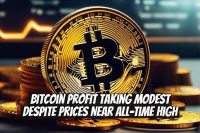 Bitcoin Profit Taking Modest Despite Prices Near All-Time High