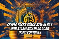 Crypto Hacks Surge 27% in July With $142M Stolen as 2025 Trend Continues