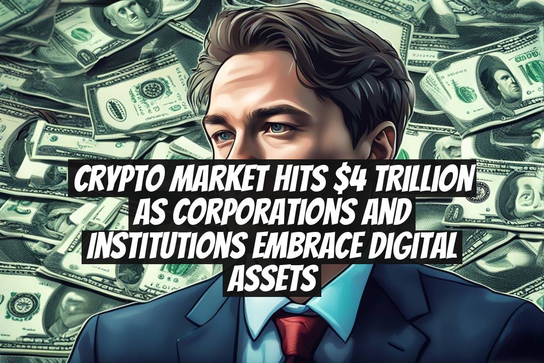 Crypto Market Hits $4 Trillion as Corporations and Institutions Embrace Digital Assets