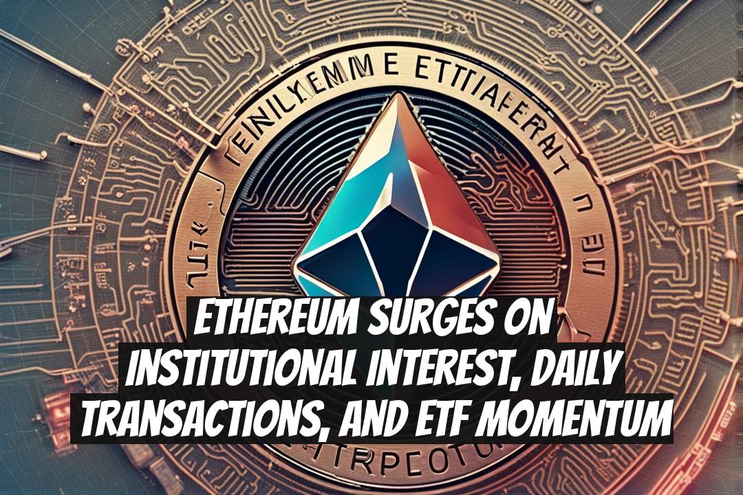 Ethereum Surges on Institutional Interest, Daily Transactions, and ETF Momentum