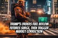 Trump’s Orders Fuel Bitcoin Futures Surge, Then Trigger Market Correction
