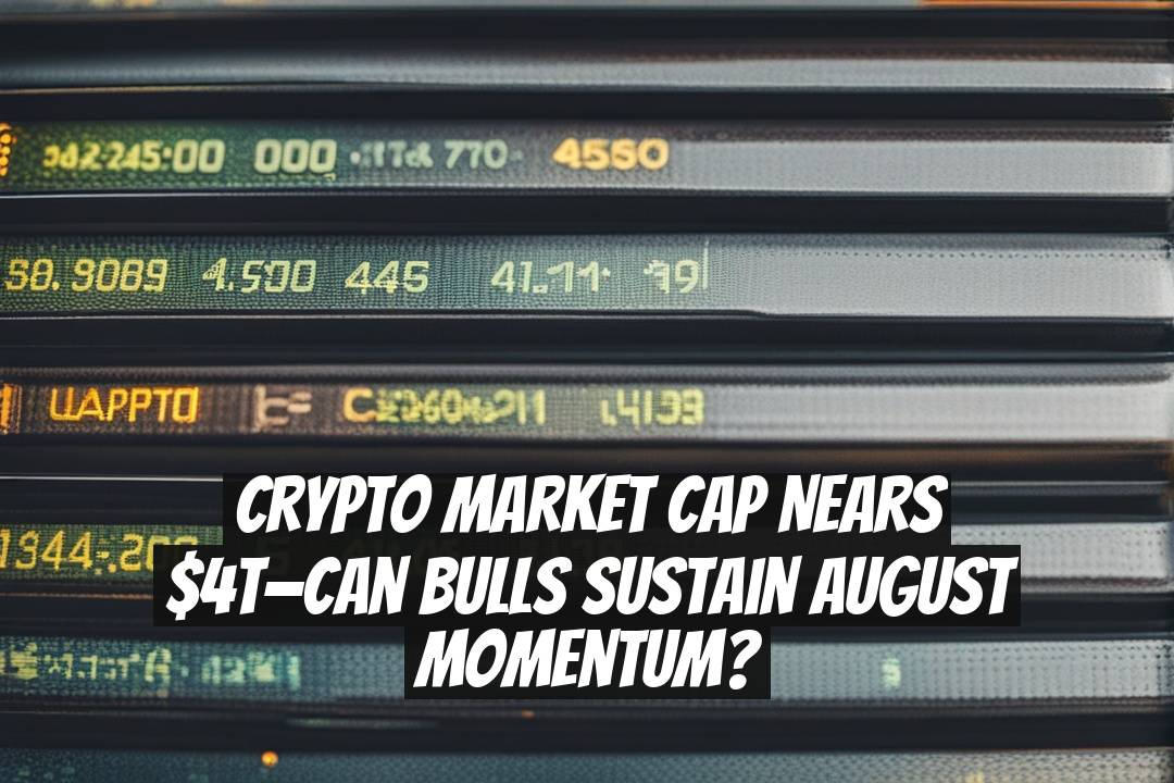Crypto Market Cap Nears $4T—Can Bulls Sustain August Momentum?
