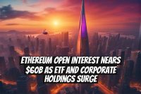Ethereum Open Interest Nears $60B as ETF and Corporate Holdings Surge