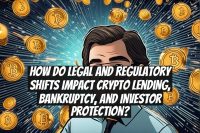 How do legal and regulatory shifts impact crypto lending, bankruptcy, and investor protection?