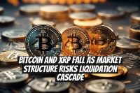 Bitcoin and XRP Fall as Market Structure Risks Liquidation Cascade