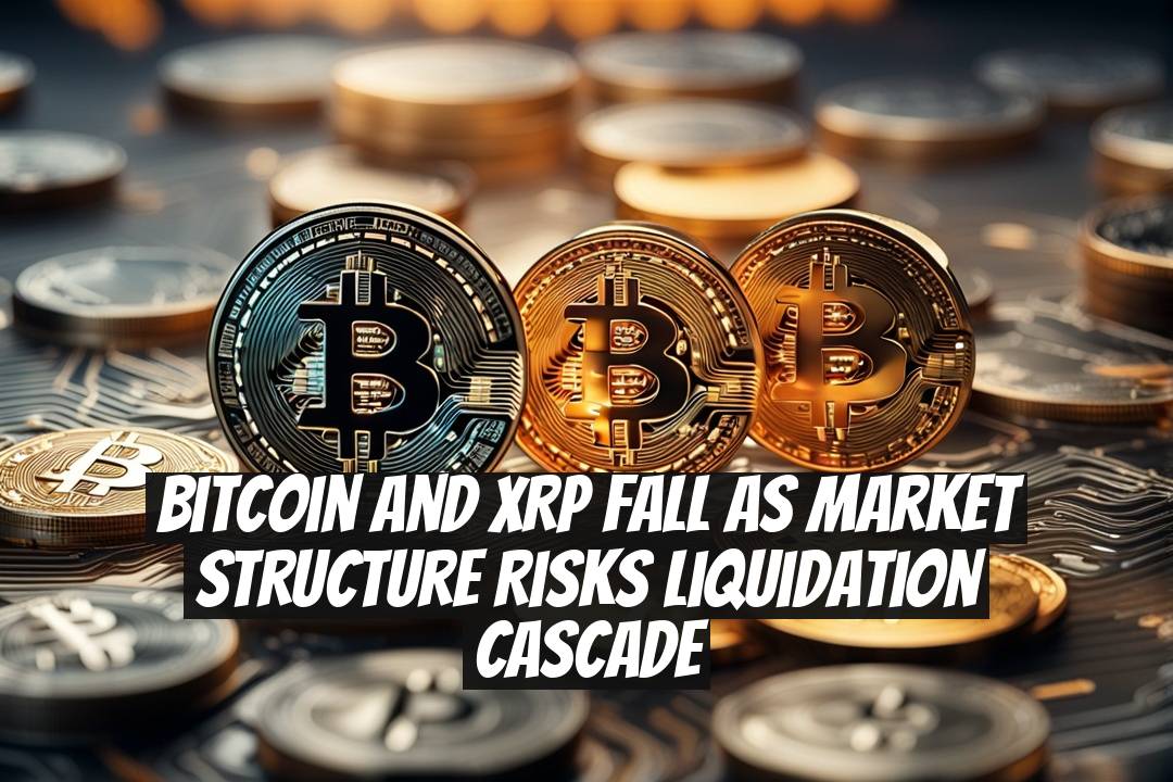 Bitcoin and XRP Fall as Market Structure Risks Liquidation Cascade