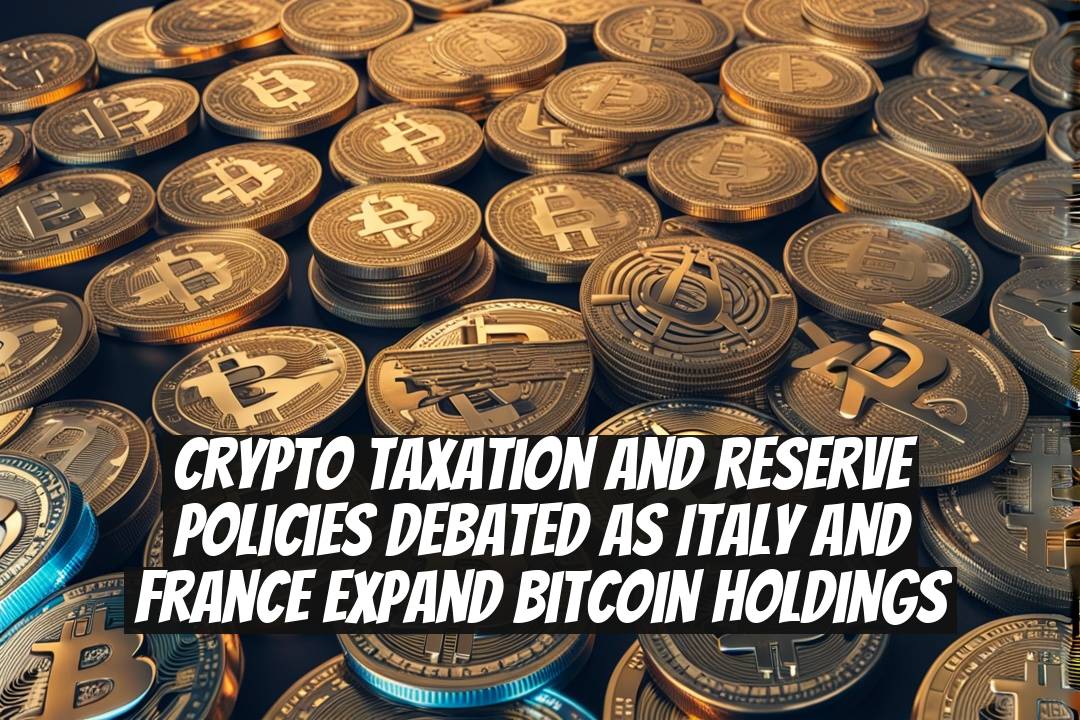 Crypto Taxation and Reserve Policies Debated as Italy and France Expand Bitcoin Holdings