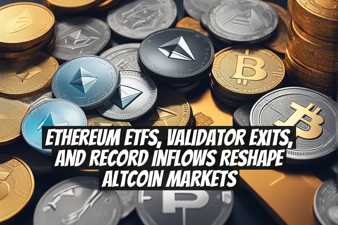 Ethereum ETFs, Validator Exits, and Record Inflows Reshape Altcoin Markets