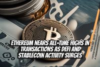 Ethereum Nears All-Time Highs in Transactions as DeFi and Stablecoin Activity Surges