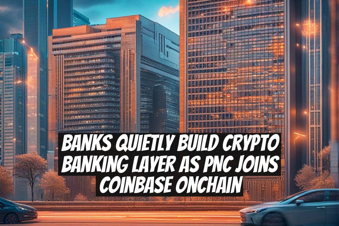 Banks Quietly Build Crypto Banking Layer as PNC Joins Coinbase Onchain