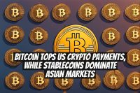 Bitcoin Tops US Crypto Payments, While Stablecoins Dominate Asian Markets