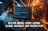 Bitcoin Mining Firms Expand Global Hashrate and Production