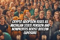 Crypto Adoption Rises as Michigan State Pension and Nonprofits Boost Bitcoin Exposure