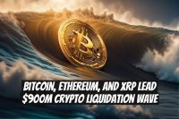 Bitcoin, Ethereum, and XRP Lead $900M Crypto Liquidation Wave