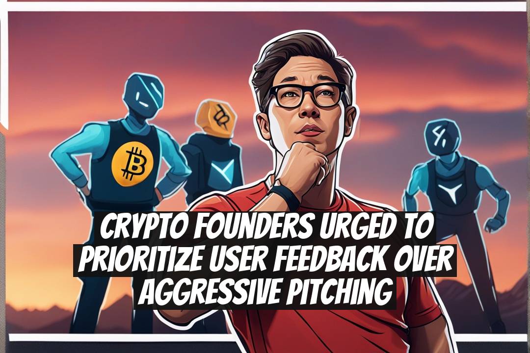 Crypto founders urged to prioritize user feedback over aggressive pitching