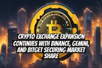 Crypto Exchange Expansion Continues with Binance, Gemini, and Bitget Securing Market Share